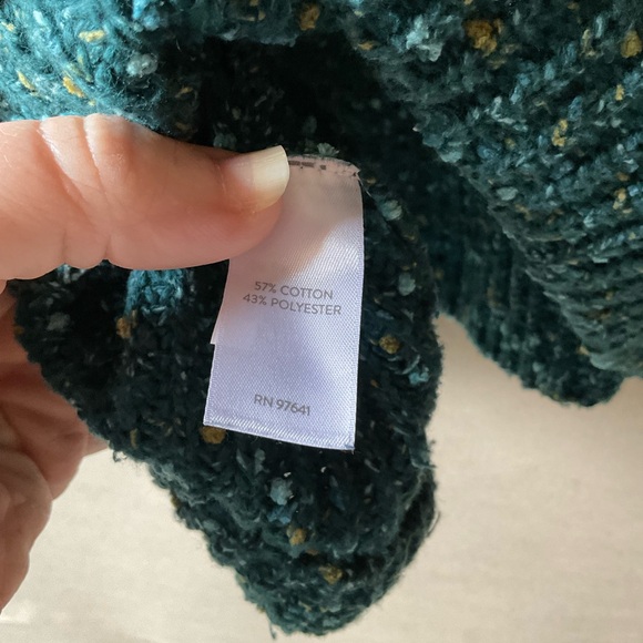 J Jill turtleneck sweater. Green. Size S Petite - Picture 6 of 10